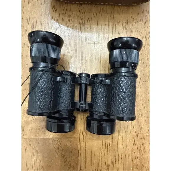 VTG Okaya Optical VISTA 6x15 Binoculars Field Spy Opera Glasses W/ Leather Case - Picture 5 of 10